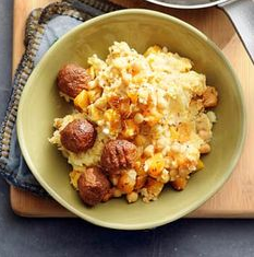 Gehaktbal met jus en hutspot